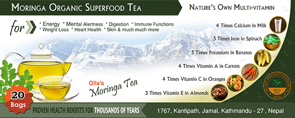 Moringa Tea | from Olla Cafe Kathmandu